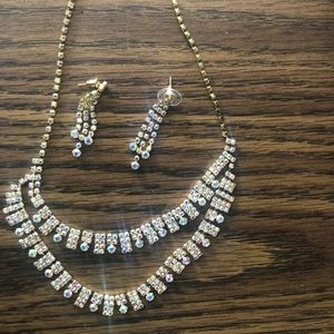 Necklace and matching earrings set